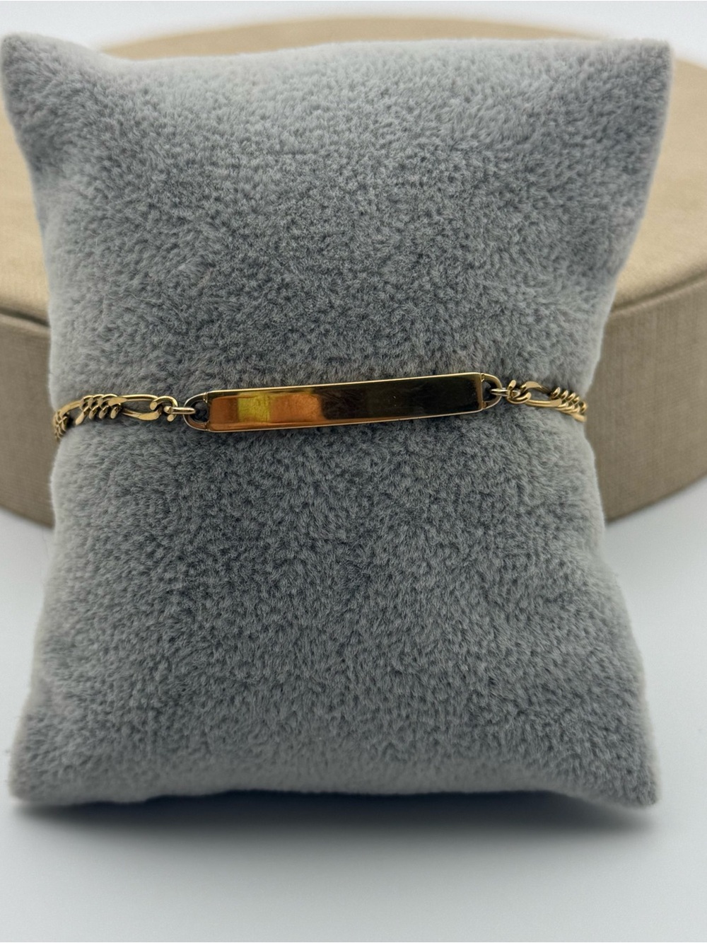 Seidel USA Gold ID Bar Bracelet for Women - Classic Engravable Style